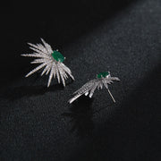 star heart zircon earrings, view 3 - MRSLM