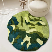 3d round green moss rug - MRSLM