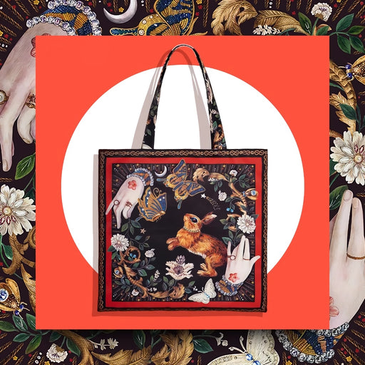 animal print canvas tote bag - MRSLM