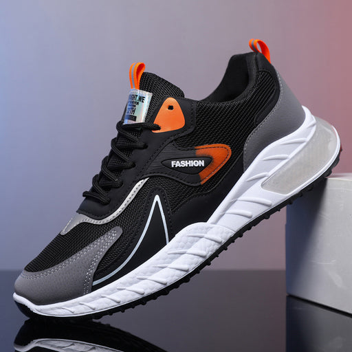 men's color-blocked mesh sneakers, view 10 - MRSLM