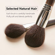 goat hair makeup brush set, view 4 - MRSLM