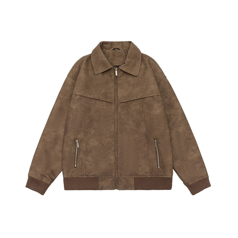 Retro-Ledermantel im Used-Look für Damen und Herren