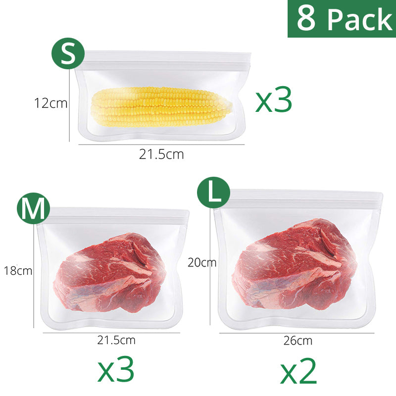 reusable food storage bags, view 2 - MRSLM