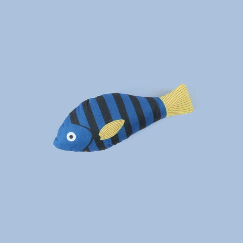 Plush catnip fish toy for cats, view 2 - MRSLM