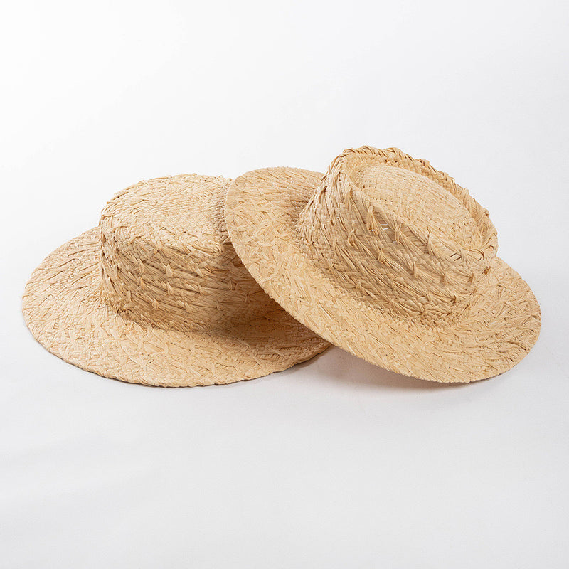 handmade raffia sun hat, view 8 - MRSLM