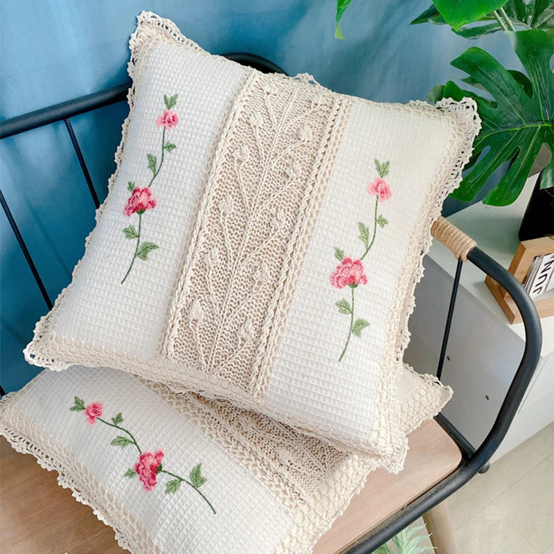 handmade woven cushion cover, view 4 - MRSLM