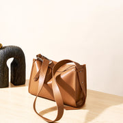 Genuine leather pillow shoulder bag, view 9 - MRSLM