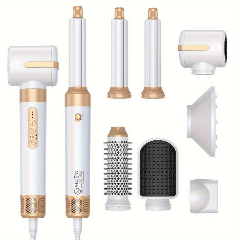 7-in-1 ionic hair dryer and styling brush set - MRSLM