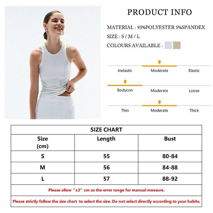 Summer Elegance Sleeveless Crop Top