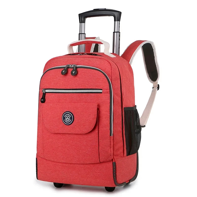 rolling backpack with wheels, view 4 - MRSLM