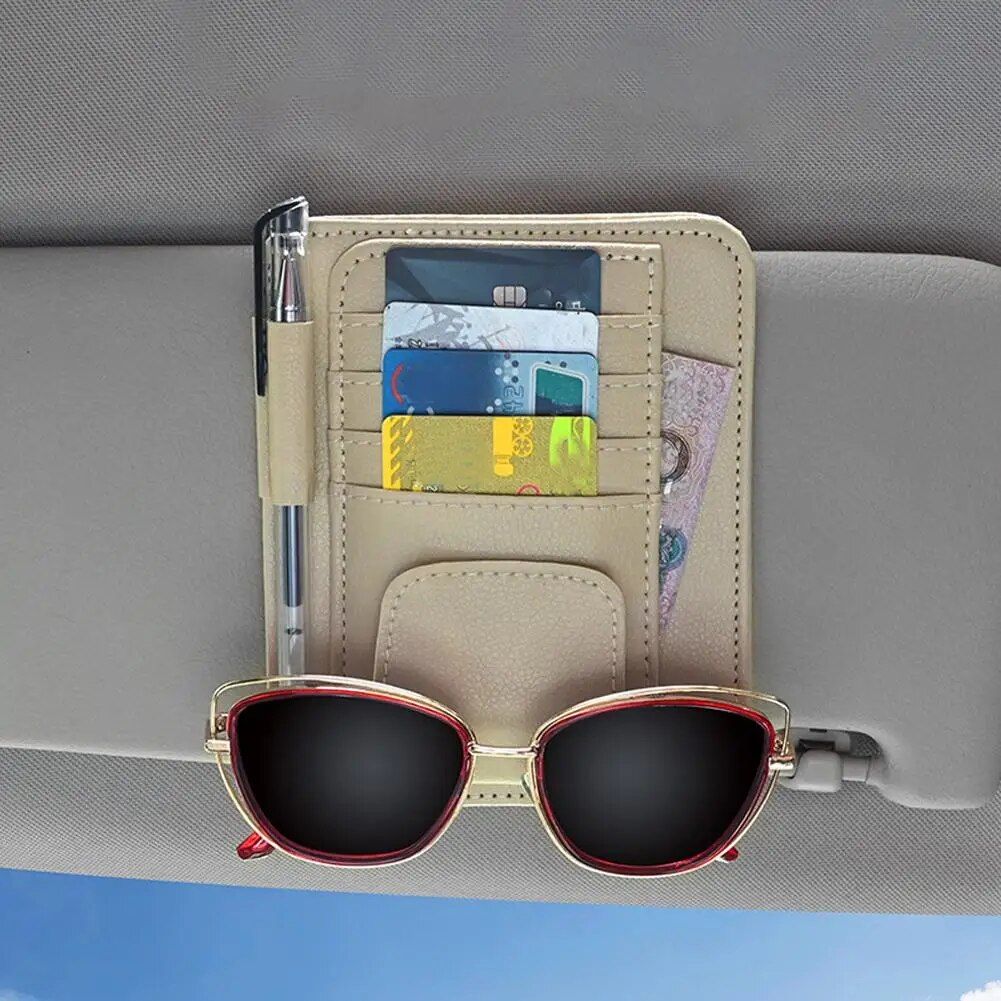 Deluxe Car Sun Visor Multi-Pocket Organizer