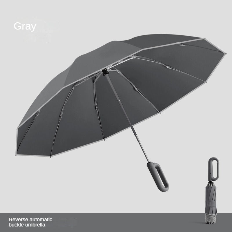 Windfester, umklappbarer Regenschirm