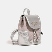 PU leather mini backpack, view 6 - MRSLM