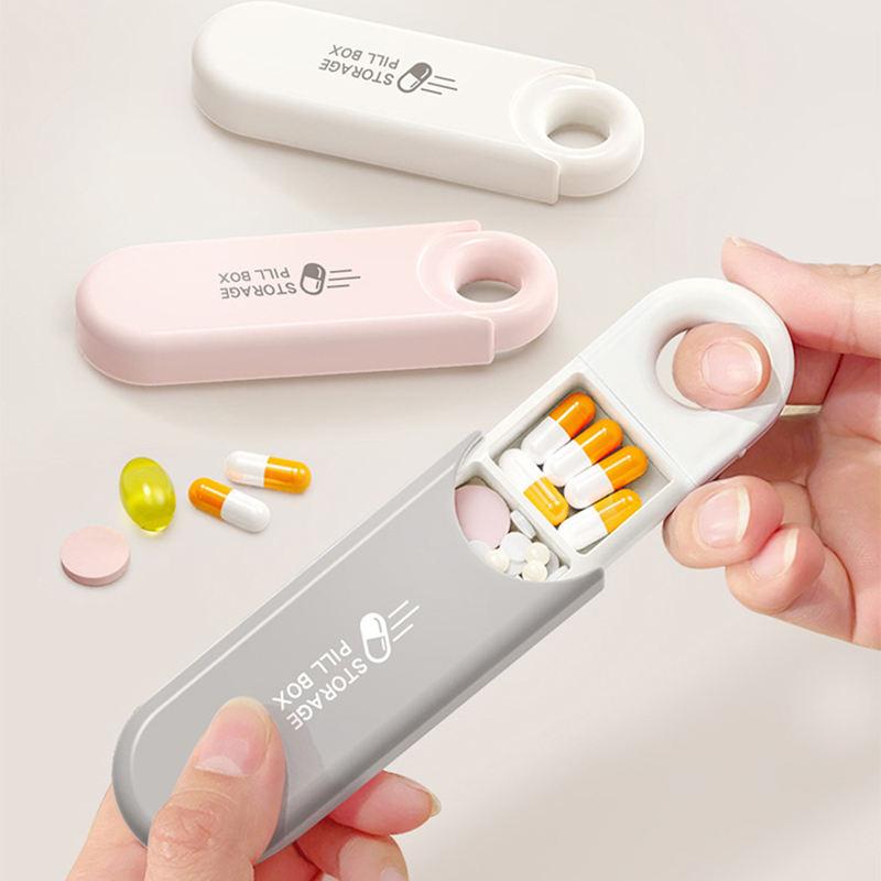 portable 3 compartment pill box - MRSLM