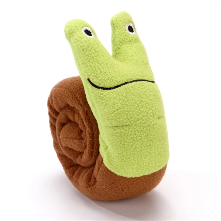Interactive Plush Snail Snuffle Mat Toy for Dogs