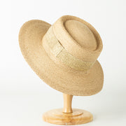 foldable straw sun hat, view 3 - MRSLM