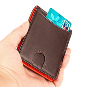 men's short cowhide wallet, view 2 - MRSLM