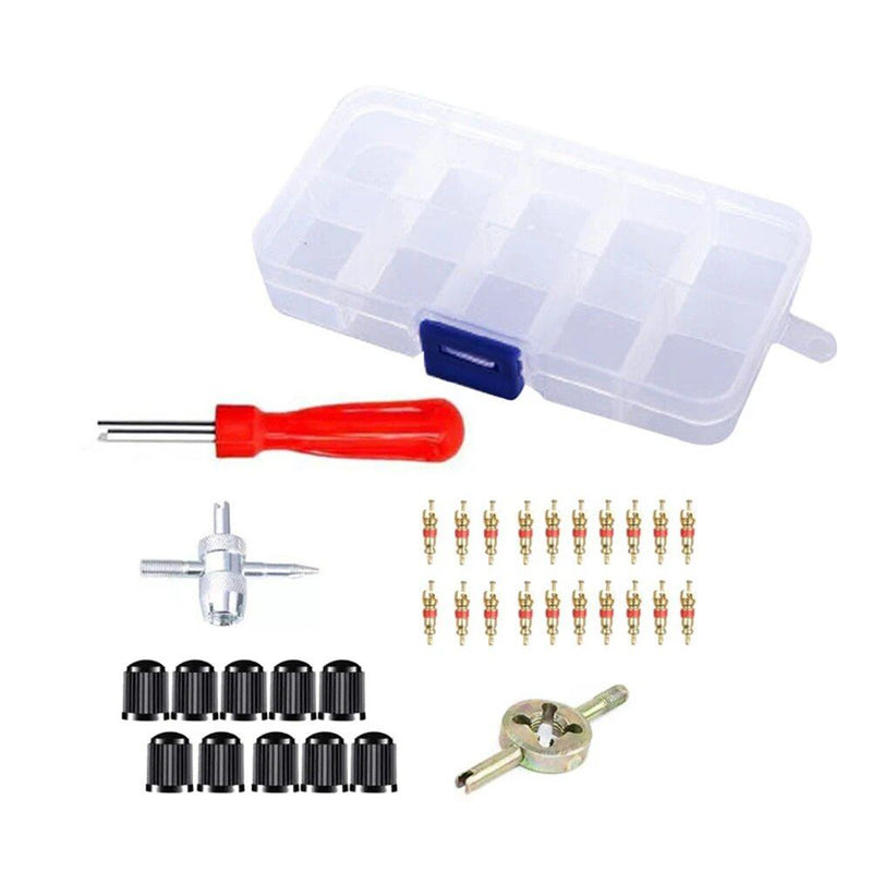 33-piece tire valve repair kit, view 2 - MRSLM