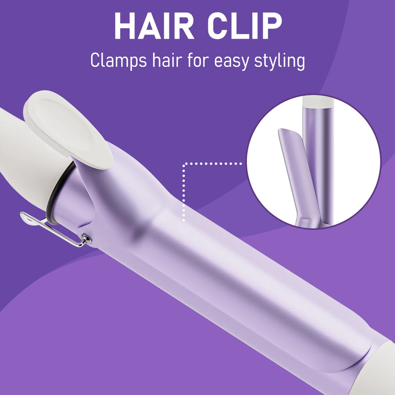 40mm tourmaline ceramic curling iron, view 9 - MRSLM
