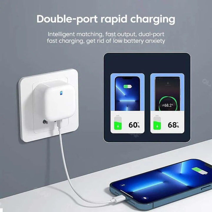 20W USB-C Fast Charger with Quick Charge 3.0 - Universal Adapter for Mobile Phones