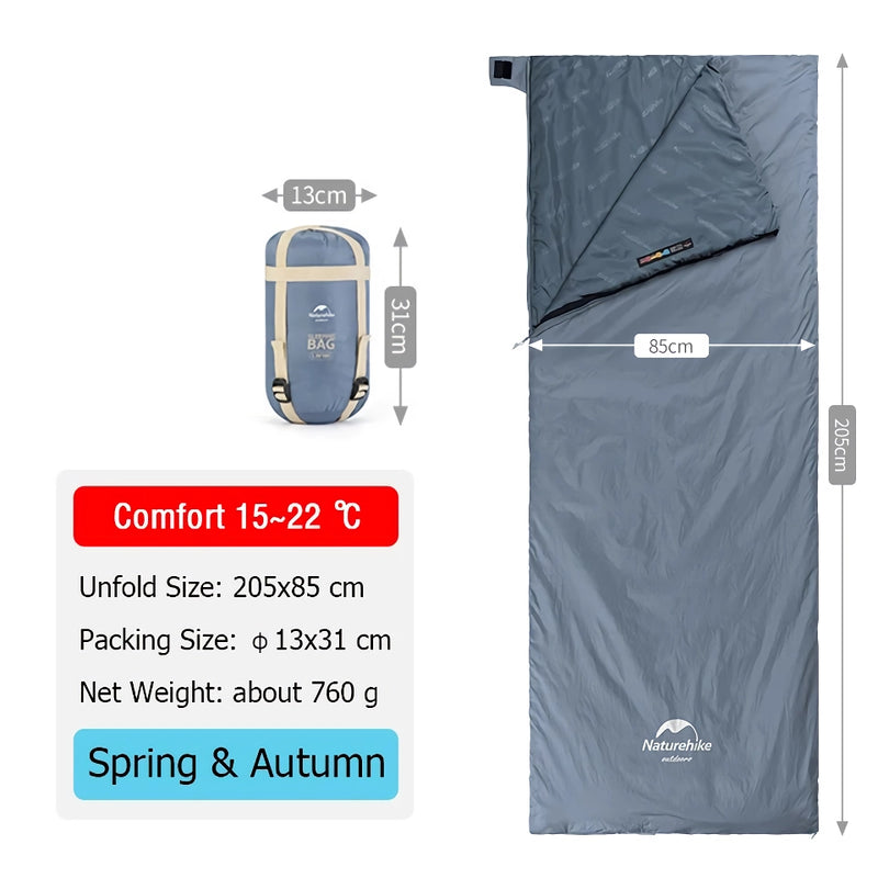 Ultraleichter Baumwollschlafsack für Outdoor-Abenteuer im Frühling und Sommer