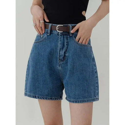 High waist denim shorts, view 2 - MRSLM