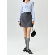 v-neck chiffon shirt, view 3 - MRSLM