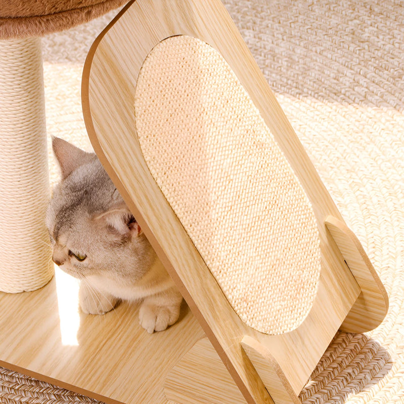 cat tower with scratcher and climbing frame, view 6 - MRSLM