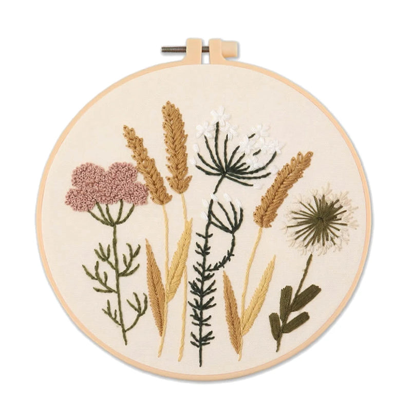 Beginner floral embroidery kit, view 2 - MRSLM