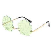 flower rimless retro sunglasses, view 2 - MRSLM