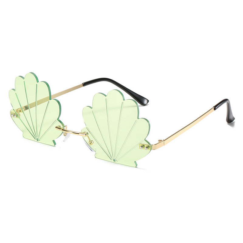 flower rimless retro sunglasses, view 2 - MRSLM