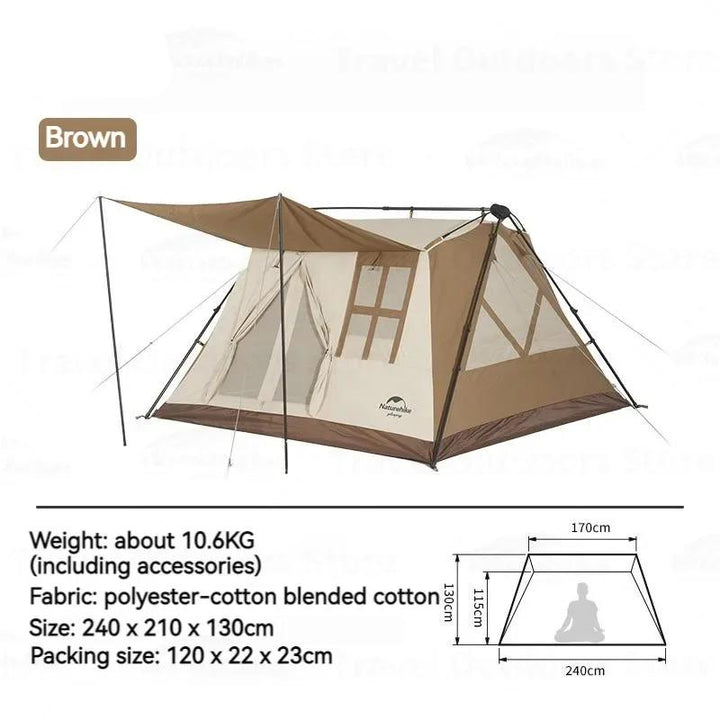Tenda automática de campismo tipo A para uso externo