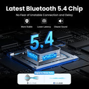 Bluetooth 5.4 aux receiver adapter 20H battery, view 5 - MRSLM