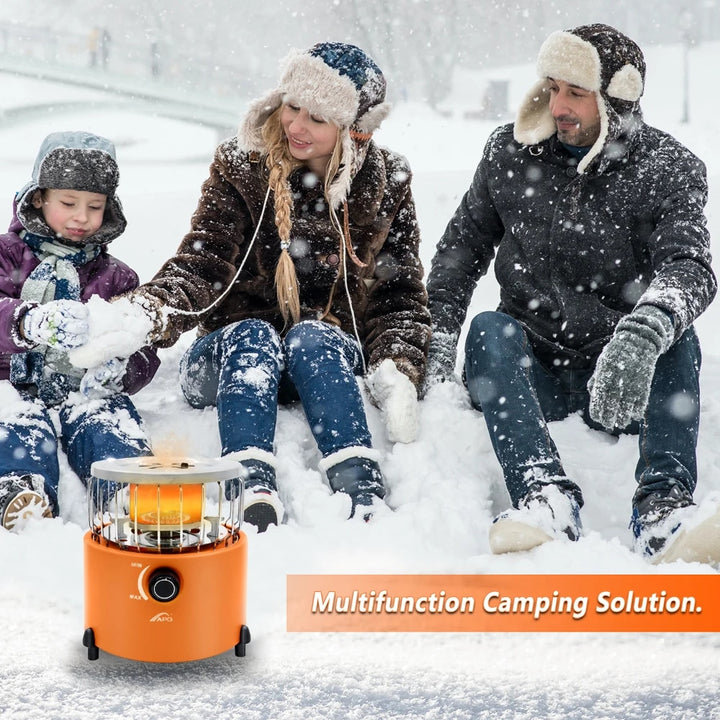 Portable 2-in-1 Camping Stove Gas Heater: Your Ultimate Outdoor Companion