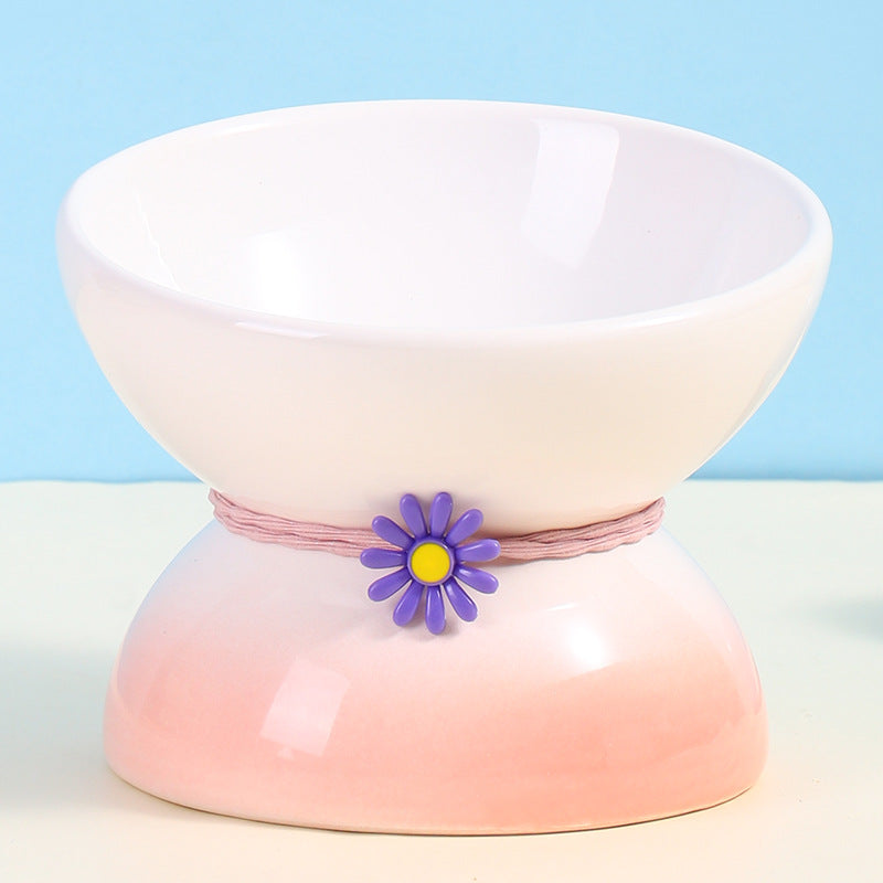 small ceramic cat bowl, view 2 - MRSLM
