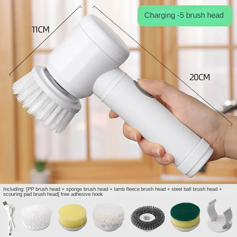 multi-functional electric cleaning brush, view 2 - MRSLM