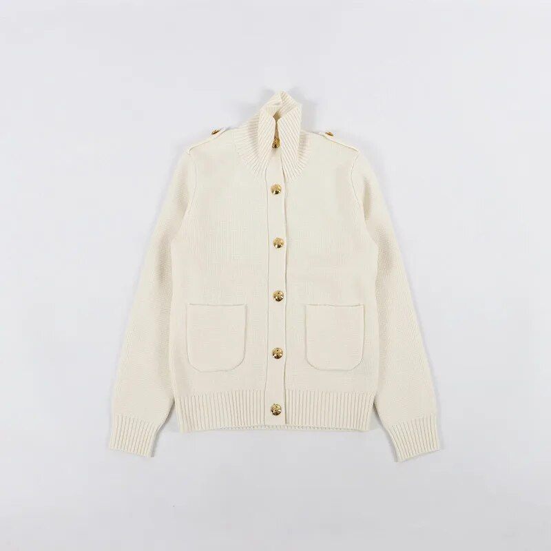 Classic Wool Cashmere Cardigan for Women