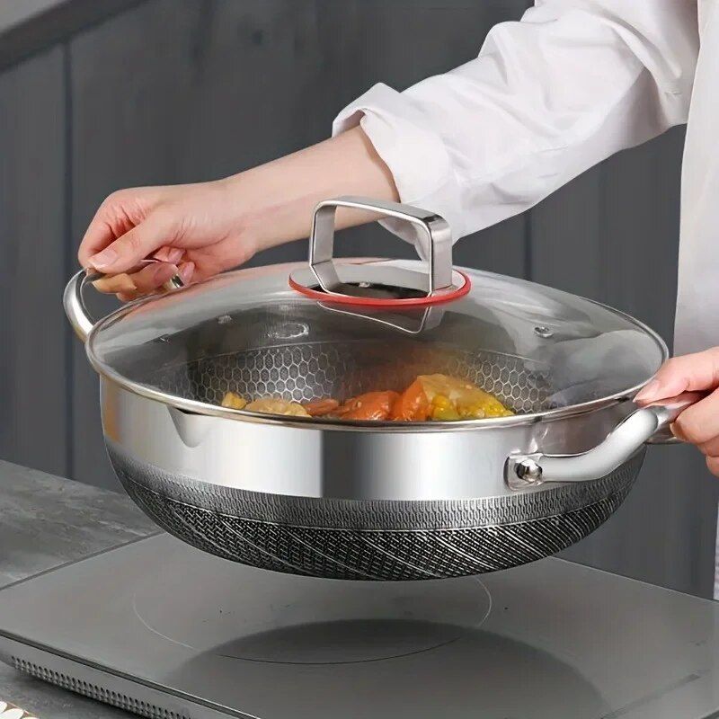 6 quart stainless steel cooking pot, view 4 - MRSLM