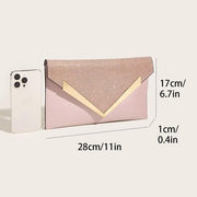 Shimmering sequin evening clutch, view 7 - MRSLM