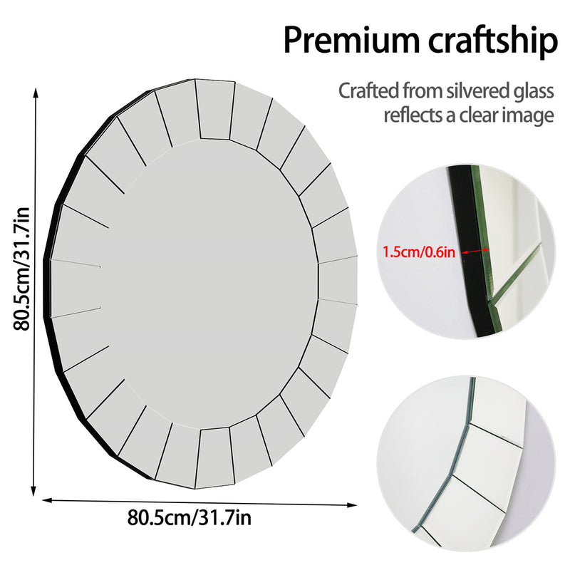 round decorative wall mirror, view 8 - MRSLM