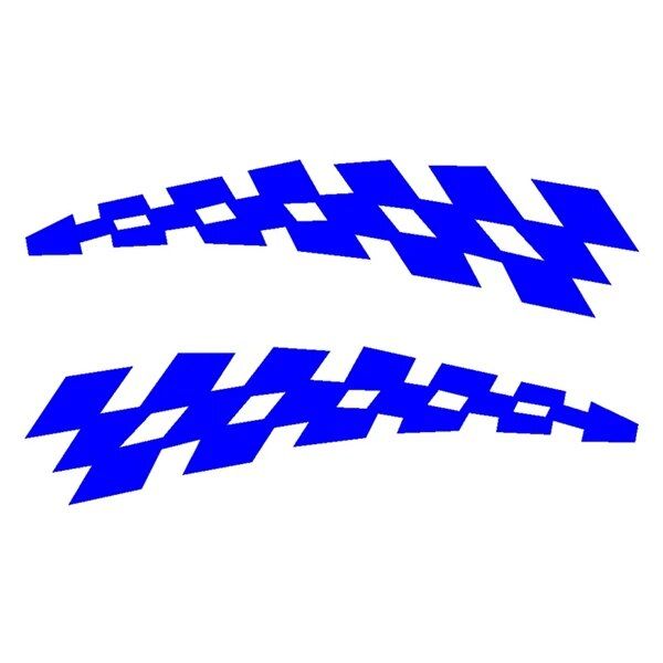 checkered flag car stickers, view 2 - MRSLM