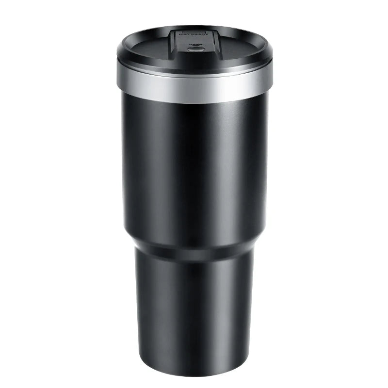 Portable car trash can with lid, view 2 - MRSLM
