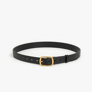 women's leather belt with pin buckle, view 4 - MRSLM