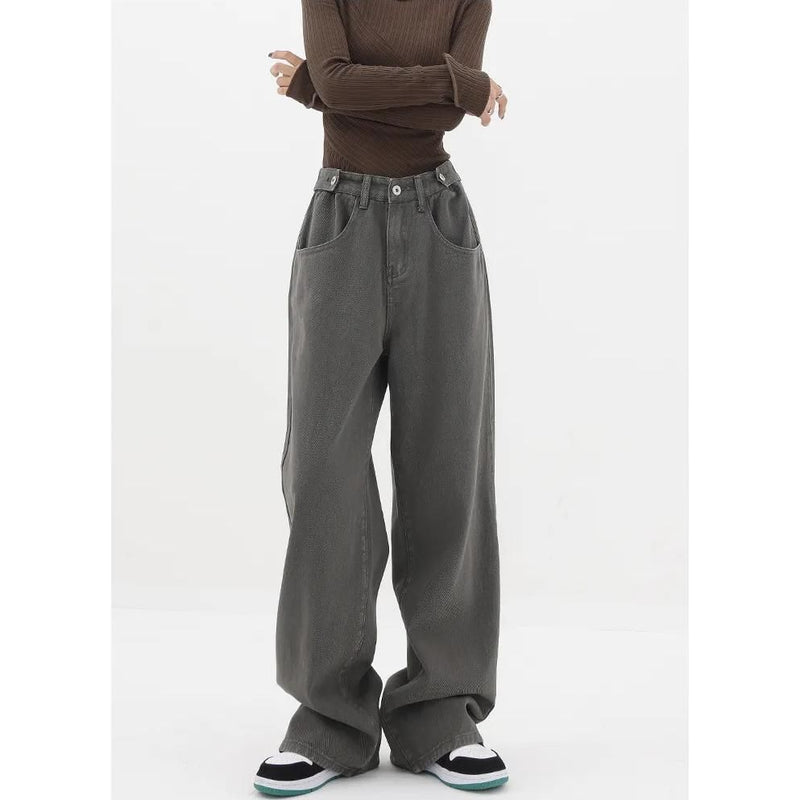 Schlagjeans mit hohem Bund für Damen