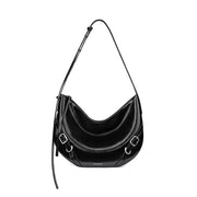 split leather shoulder crossbody bag, view 2 - MRSLM