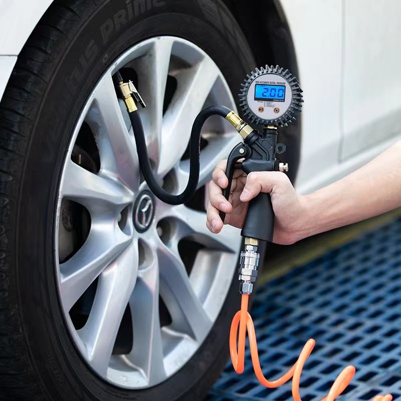 Digital Hand-Held Tyre Pressure Gauge & Inflator for Repair Shops