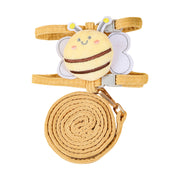 cartoon bee cat harness with leash, view 5 - MRSLM