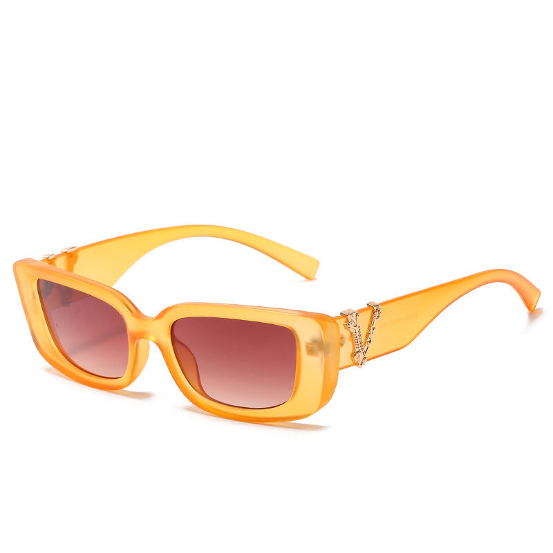 retro rectangle sunglasses, view 4 - MRSLM