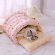 plush cat and puppy bed, view 6 - MRSLM