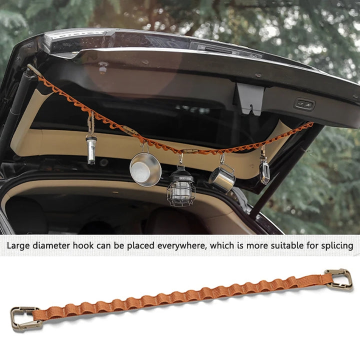 Adjustable Camping Strap with Multi-Ring Design